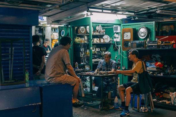 在香港深水埗街