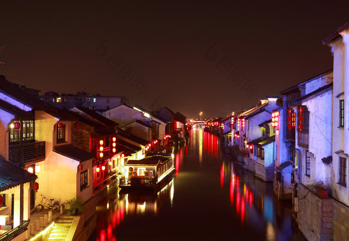 京杭大运河从北京到杭州晚上