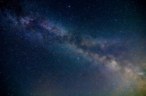 银河系的夜景