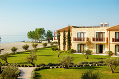 豪华别墅是附近海滩、 皮埃里亚、 希腊