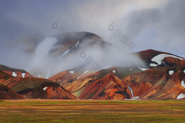 landmannalaugar，冰岛的<strong>流纹</strong>岩山脉