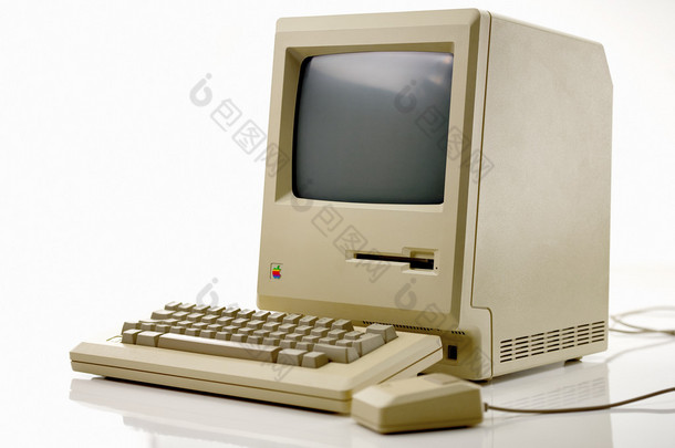 苹果 macintosh 128 k 从 1984 年的老式的 imac