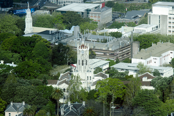奥克兰大学新西兰新西兰的鸟瞰图