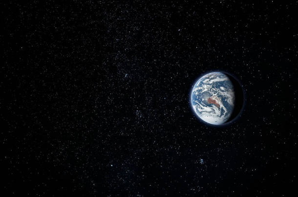 行星地球，从太空看