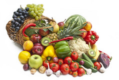 蔬菜和水果中 bascet 集团