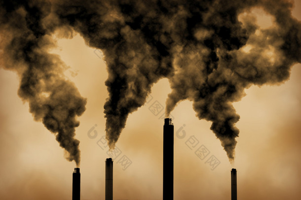 全球变暖工厂排放污染