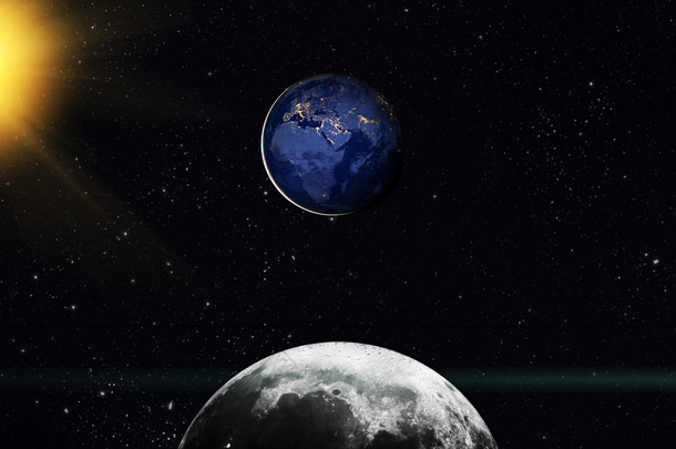 地球从月球上查看