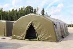 统一的卫生营房帆布帐篷，可容纳人员
