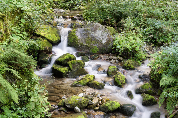 水流对<strong>山区河流</strong>，白云岩，意大利