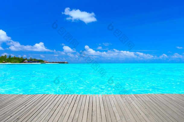 马尔代夫和蓝色礁湖