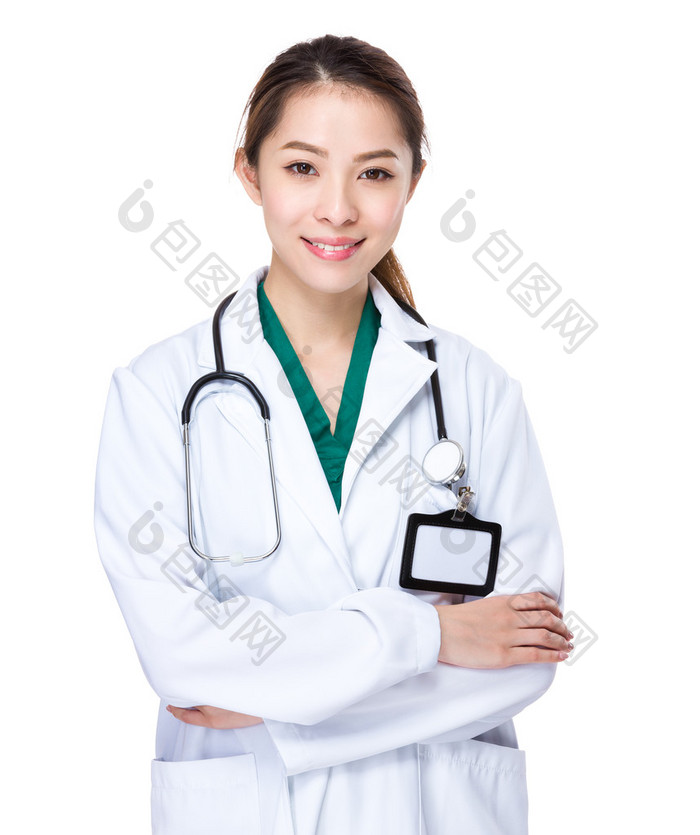 女医生双臂交叉图片-包图网企业站