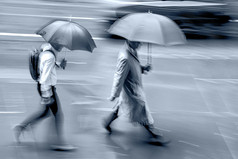 下雨天运动模糊