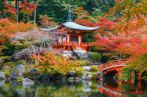 早期的秋天，在日本京都醐寺