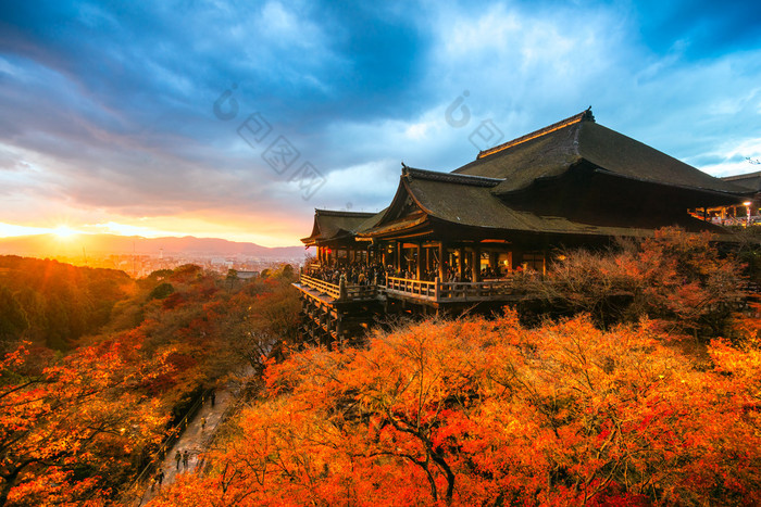 日本吉本的Kiyomizu-dera寺庙