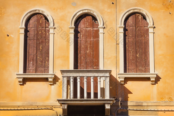 详细信息的 windows，威尼斯，意大利