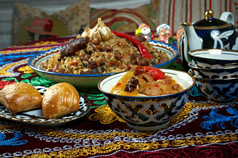 食品设置中央亚洲美食