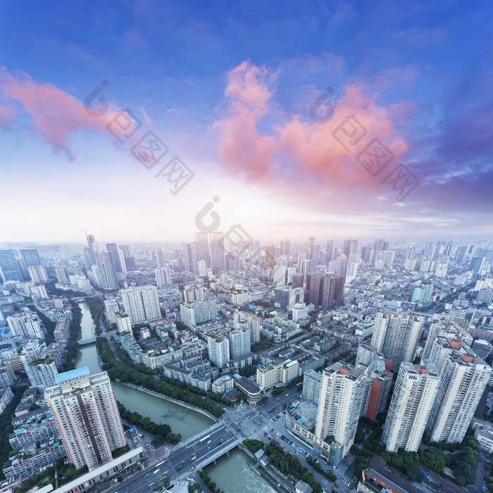 天际线和城市的现代城市风貌图片-包图网企业站