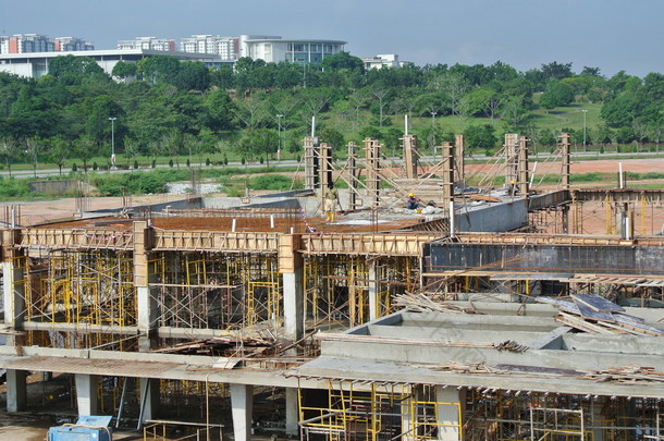建筑地盘在马来西亚方面取得进展