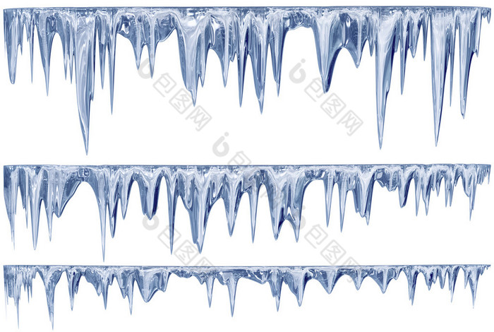 解冻的蓝影冰柱挂一套