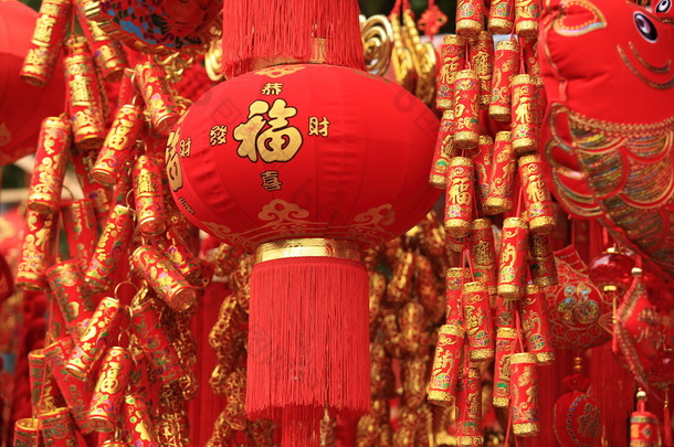 中国新的一年中国灯笼