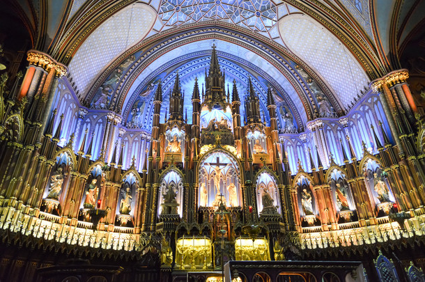 巴黎圣母院大教堂-蒙特利尔加拿大