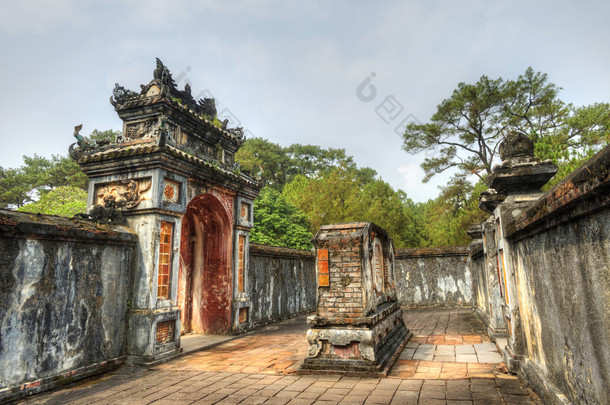 墓的土 Duc，越南顺化