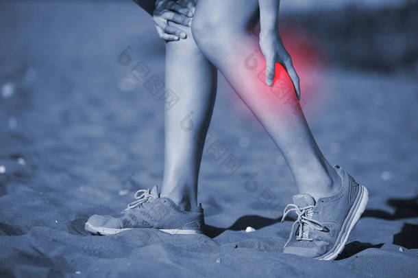 运动女人膝关节损伤