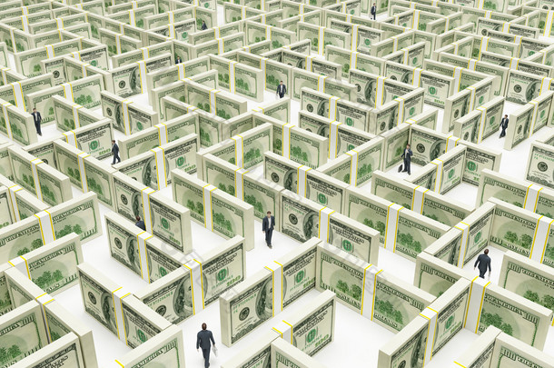 业务人民在金融迷宫迷宫