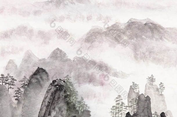 中国绘画的<strong>高山</strong>风景