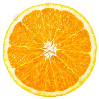 橙色切片图片