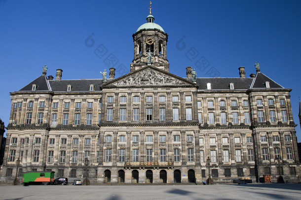 皇家宫殿坝广场阿姆斯特丹荷兰