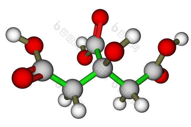 柠檬酸 (<strong>食品</strong>添加剂 E330) 分子结构