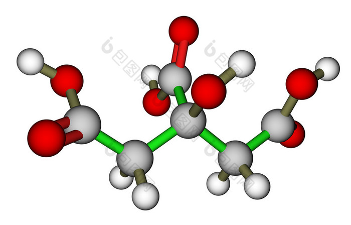 柠檬酸 (食品添加剂 E330) 分子结构
