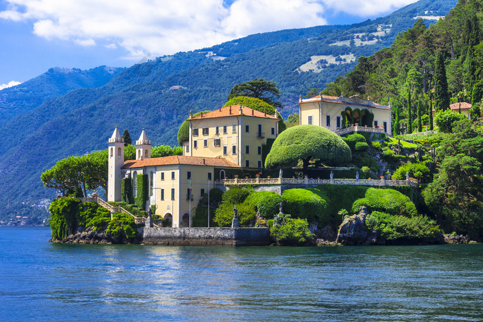 浪漫 Lago di Como-别墅 del Balbinello。意大利