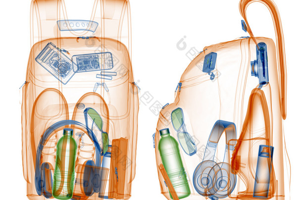 在 x 射线下背包上的<strong>安全</strong>控制.