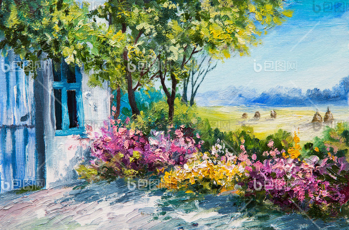 印象派油画风景高清图片下载-印象派油画风景图片-印象派油画风景