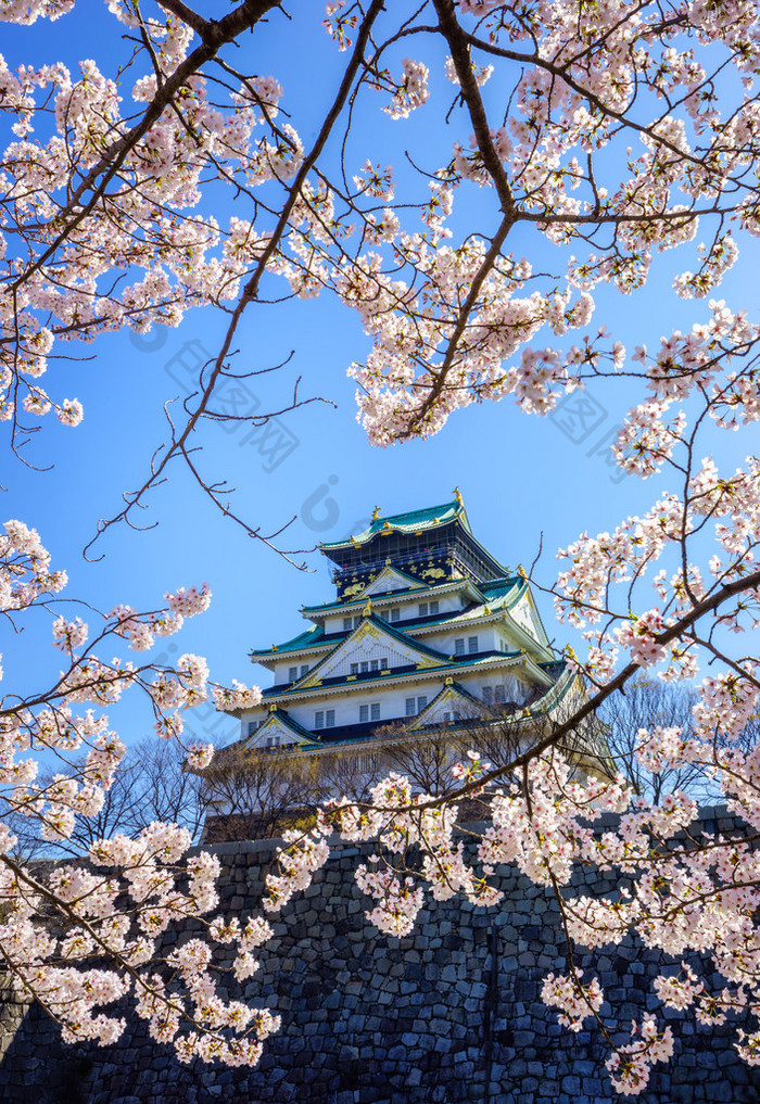 大阪城堡，大阪，日本