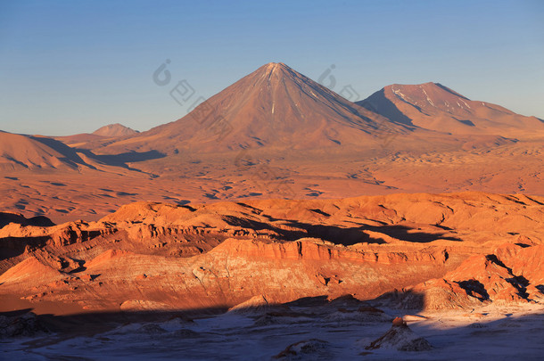 月亮谷，智利阿塔卡马沙漠