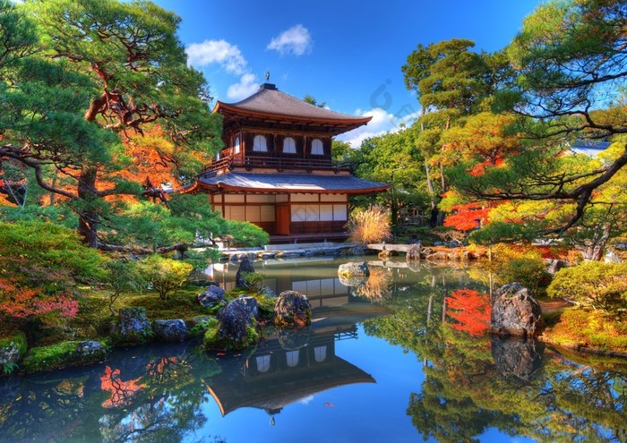 在京都银阁寺寺