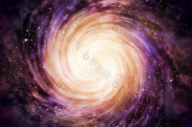 在空间中的螺旋星系