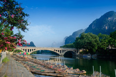 李河岩溶山区风景