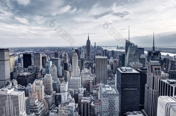 纽约城鸟瞰全景
