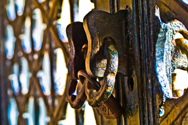 铁门扣锁 Iron gate padlock
