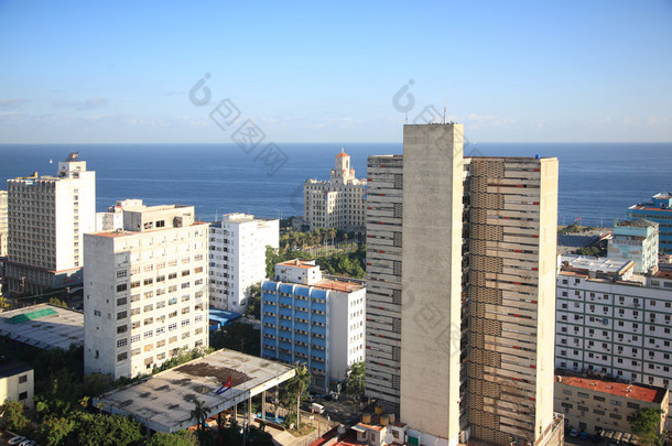 哈瓦那上空清晨视图