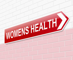 妇女健康标志.