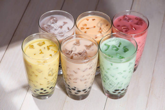 自制各种牛奶珍珠奶茶