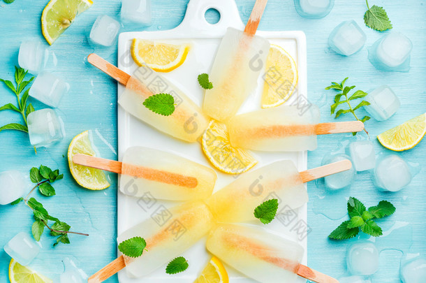 自制柠檬水冰棒 