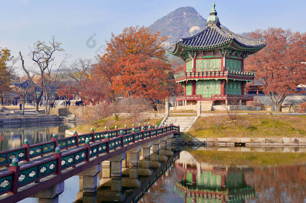 景福宫宫殿，首尔，韩国
