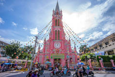 在西贡的耶稣圣心大教堂