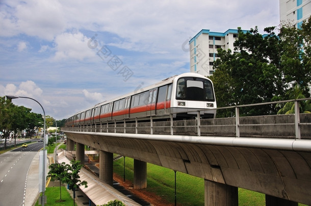 大众捷运-新加坡捷运列车